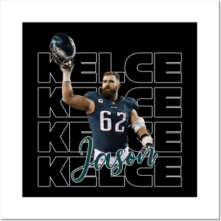 jason kelce fan pop art Posters and Art